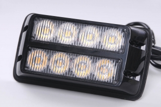 Maják LED 8x3W Predator do masky výstražné svetlo oranžové 12V-24V