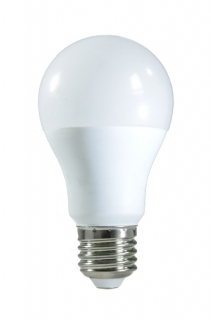 Nízkonapätová 60W LED závit  E27 denná biela SADN 12V/24V AC/DC 9W A60