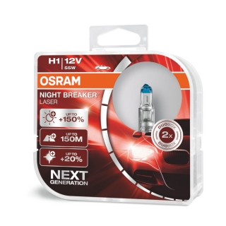 Žiarovka H1 OSRAM Night Breaker LASER Next Generation +150% svetla 12V 55W 2ks