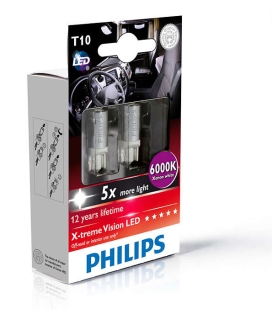 Žiarovka LED W5W T10 24V Philips 6000K Set 2ks
