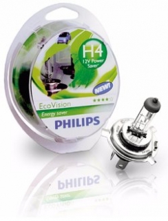 Žiarovka H4 PHILIPS LongLife EcoVision 12V 60/55W Set 2ks