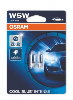 Žiarovka W5W halogén 12V Cool Blue Intense OSRAM Set 2ks