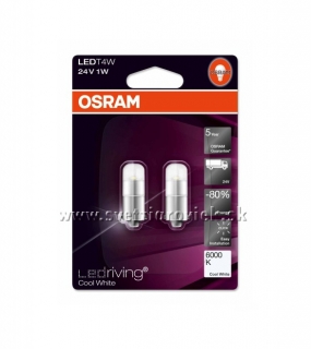 Žiarovka LED T4W 24V OSRAM LEDriving 6000K Set 2ks