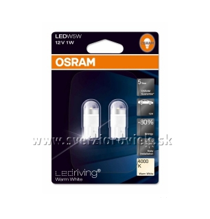 Žiarovka LED W5W T10 12V OSRAM LEDriving 4000K Set 2ks