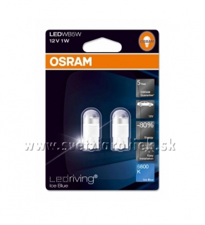 Žiarovka LED W5W T10 12V OSRAM LEDriving 6800K Set 2ks