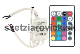 LED RGB Ovládač IR - 24 funkcií