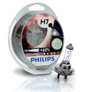 Žiarovka H7 PHILIPS VisionPlus 12V 55W - Set 2ks