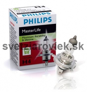 Žiarovka H4 PHILIPS MasterLife 24V 75/70W