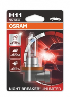 Žiarovka H11 OSRAM Night Breaker Unlimited 12V 1ks