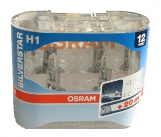 Žiarovka H1 OSRAM Silverstar 12V 55W Set 2ks