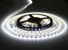 LED pásik 5m 12V SMD 3528 60LED/m studená biela